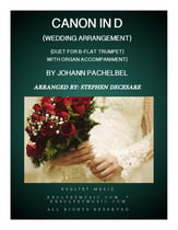 Pachelbel's Canon (Wedding Arrangement: Duet for Bb-Trumpet - Organ Accompaniment) P.O.D. cover